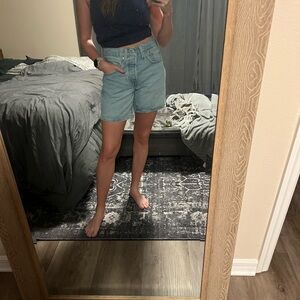 Levi’s High-Rise Light Wash Denim Shorts - Casual Summer Staple